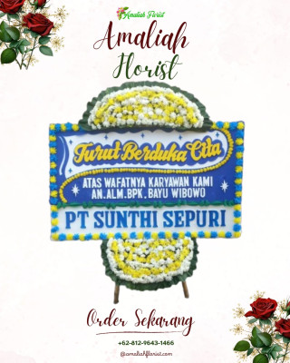 Papan Bunga Duka di Pabean
