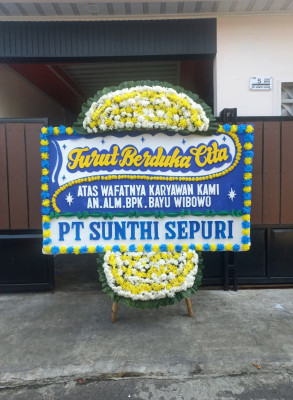 Papan Bunga Duka di Pabean